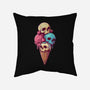 Skull Ice Cream-None-Non-Removable Cover w Insert-Throw Pillow-Tinycraftyaliens