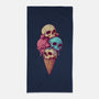 Skull Ice Cream-None-Beach-Towel-Tinycraftyaliens