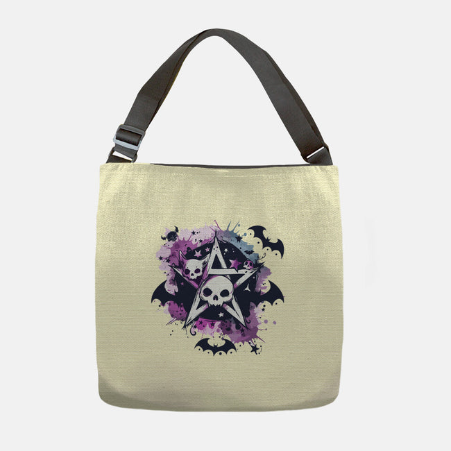 Kawaii Pentagram-None-Adjustable Tote-Bag-Tinycraftyaliens