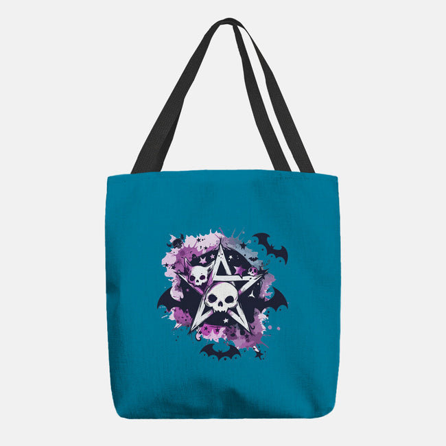 Kawaii Pentagram-None-Basic Tote-Bag-Tinycraftyaliens