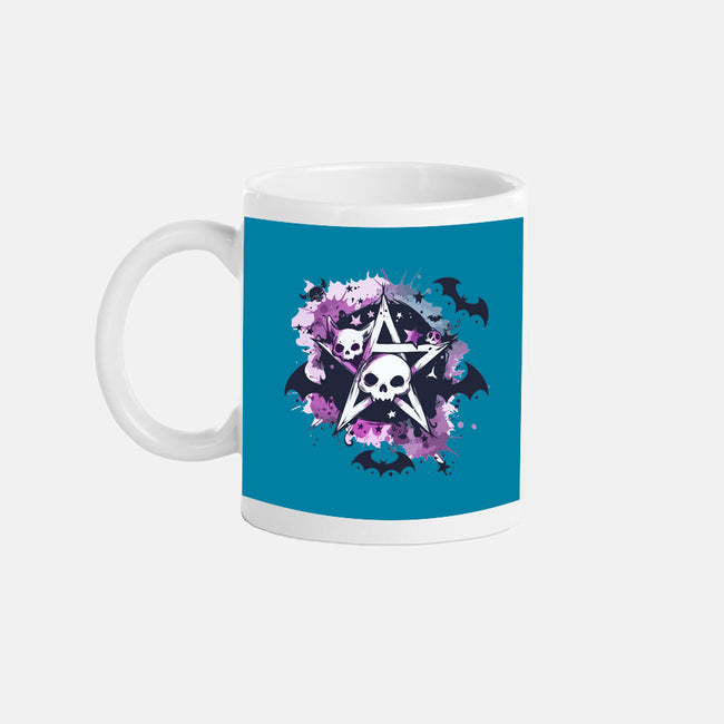 Kawaii Pentagram-None-Mug-Drinkware-Tinycraftyaliens