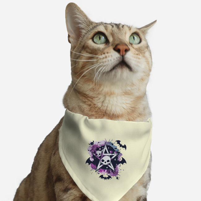 Kawaii Pentagram-Cat-Adjustable-Pet Collar-Tinycraftyaliens
