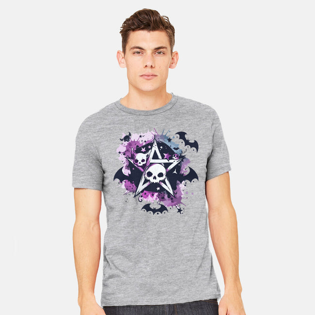 Kawaii Pentagram-Mens-Heavyweight-Tee-Tinycraftyaliens