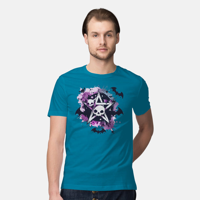 Kawaii Pentagram-Mens-Premium-Tee-Tinycraftyaliens