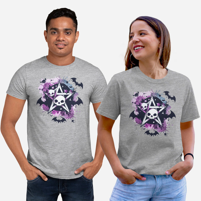 Kawaii Pentagram-Unisex-Basic-Tee-Tinycraftyaliens