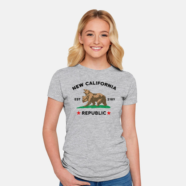 New California Republic-Womens-Fitted-Tee-Melonseta