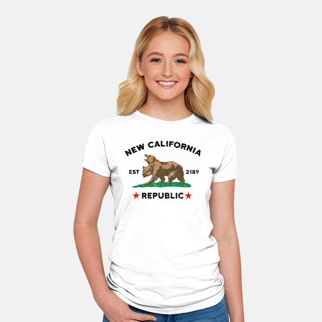 New California Republic-Womens-Fitted-Tee-Melonseta