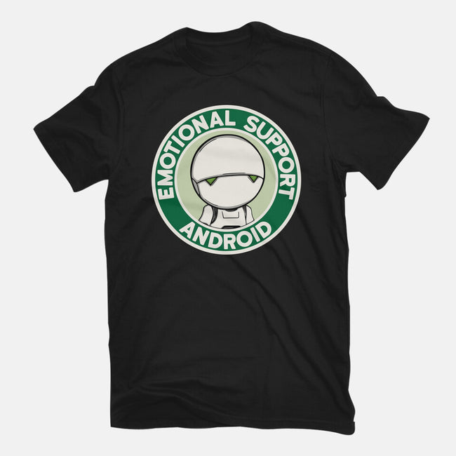 Emotional Support Android-Womens-Basic-Tee-Melonseta