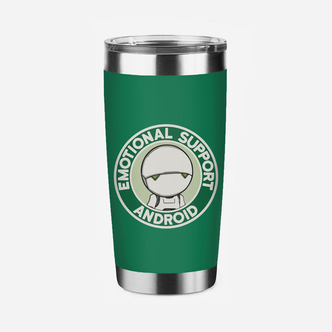 Emotional Support Android-None-Stainless Steel Tumbler-Drinkware-Melonseta