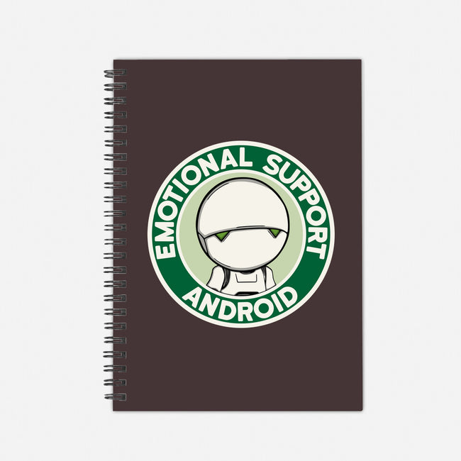 Emotional Support Android-None-Dot Grid-Notebook-Melonseta