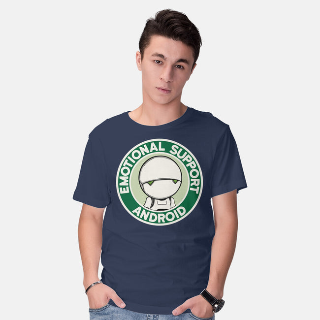 Emotional Support Android-Mens-Basic-Tee-Melonseta