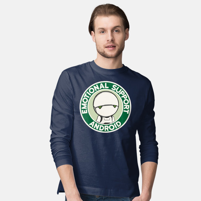 Emotional Support Android-Mens-Long Sleeved-Tee-Melonseta