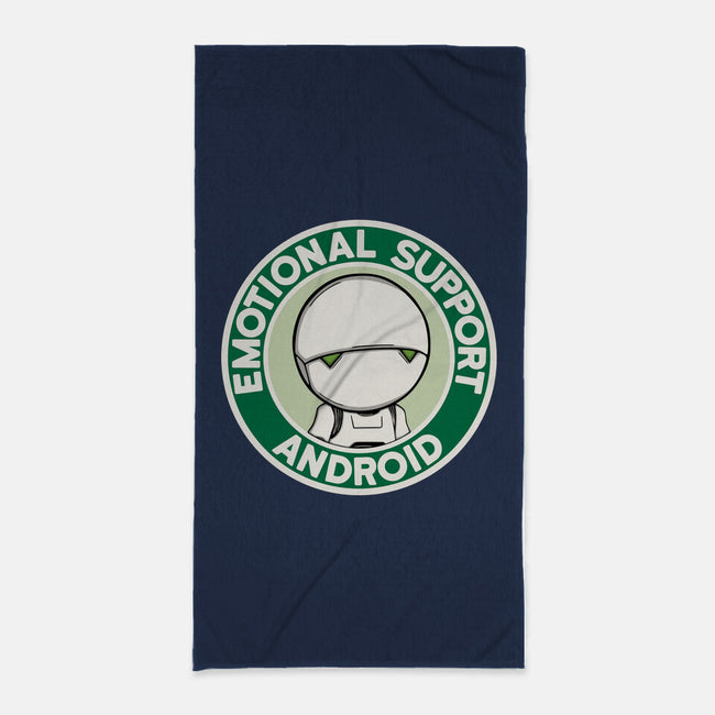 Emotional Support Android-None-Beach-Towel-Melonseta