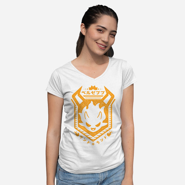 Beruzebubu Tank-Womens-V-Neck-Tee-demonigote