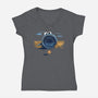 The Crumbs Must Flow-Womens-V-Neck-Tee-dwarmuth