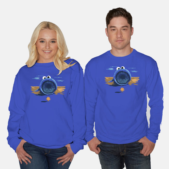 The Crumbs Must Flow-Unisex-Crew Neck-Sweatshirt-dwarmuth