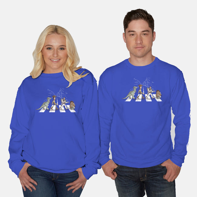 Friendship Road-Unisex-Crew Neck-Sweatshirt-retrodivision