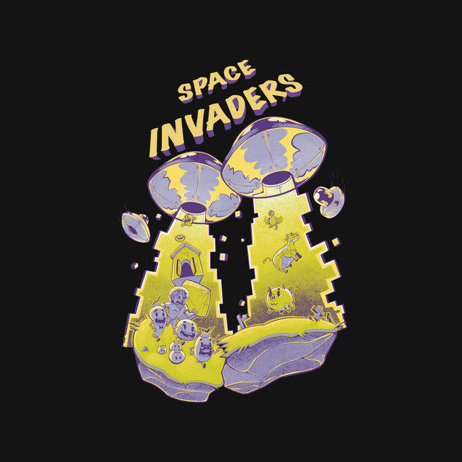 Space Invaders-Unisex-Zip-Up-Sweatshirt-Under Flame