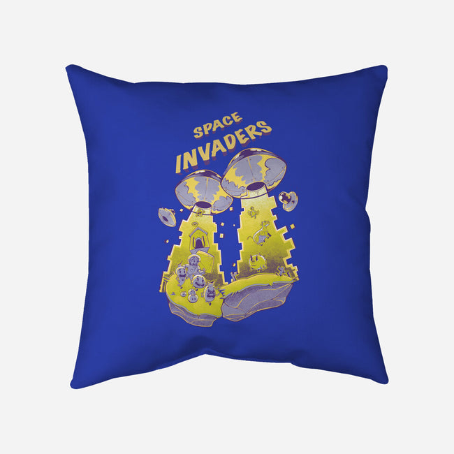 Space Invaders-None-Removable Cover w Insert-Throw Pillow-Under Flame