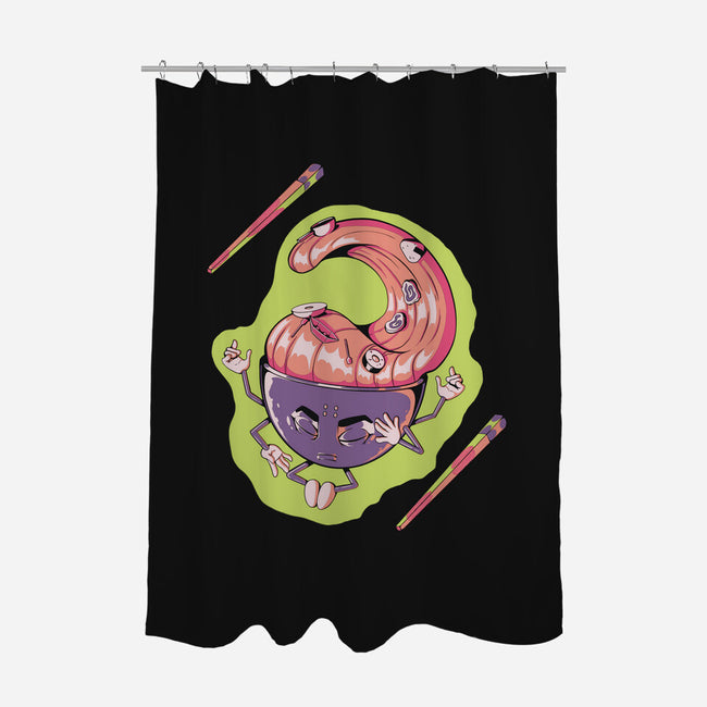 Peace Ramen-None-Polyester-Shower Curtain-Under Flame