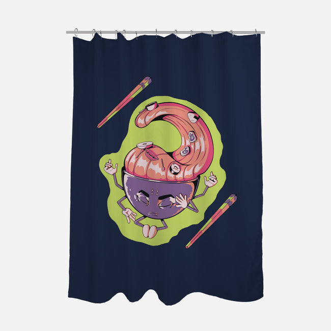 Peace Ramen-None-Polyester-Shower Curtain-Under Flame