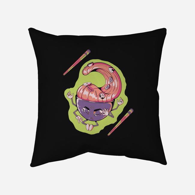 Peace Ramen-None-Non-Removable Cover w Insert-Throw Pillow-Under Flame