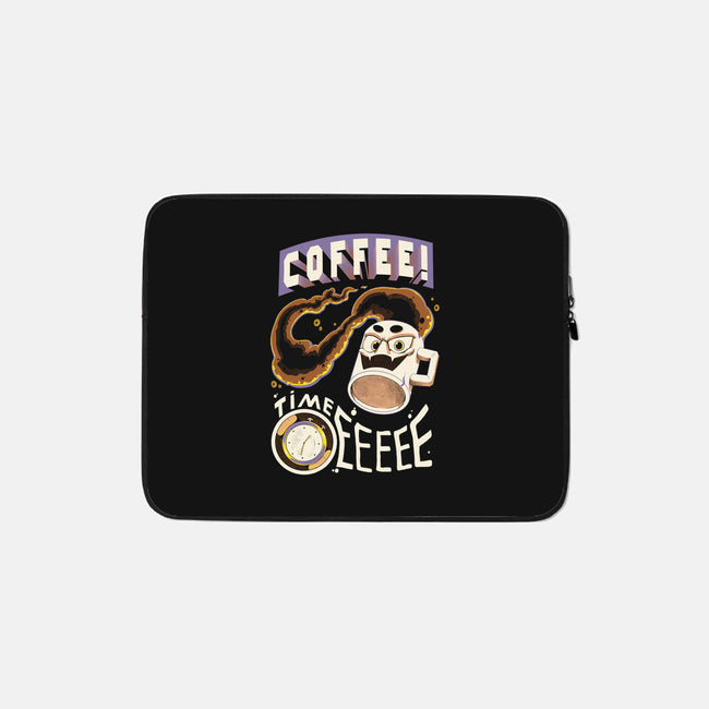 Coffee Time-None-Zippered-Laptop Sleeve-Under Flame