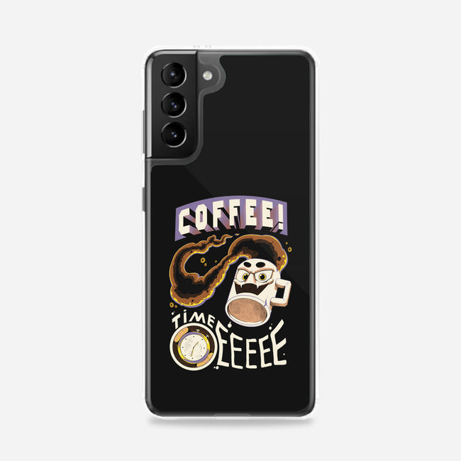 Coffee Time-Samsung-Snap-Phone Case-Under Flame