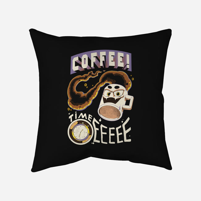 Coffee Time-None-Non-Removable Cover w Insert-Throw Pillow-Under Flame