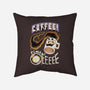 Coffee Time-None-Non-Removable Cover w Insert-Throw Pillow-Under Flame