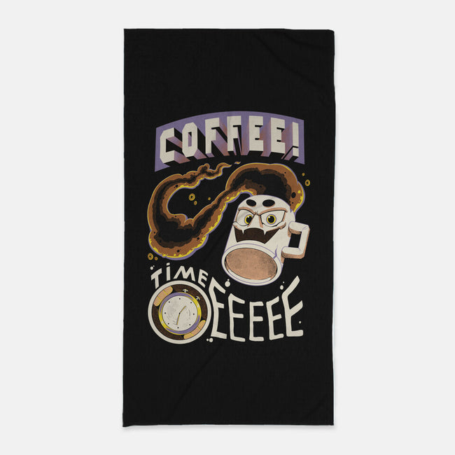 Coffee Time-None-Beach-Towel-Under Flame