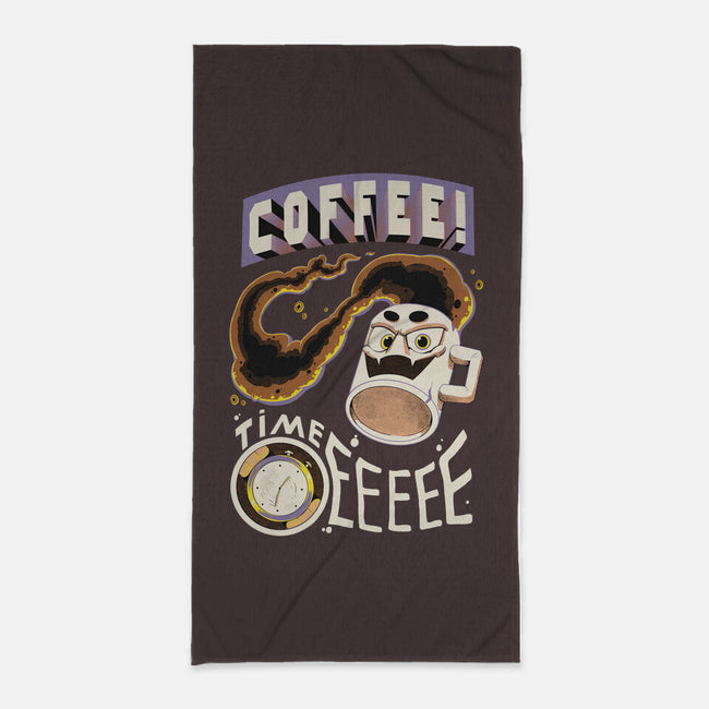 Coffee Time-None-Beach-Towel-Under Flame
