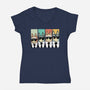 Reservoir Heelers-Womens-V-Neck-Tee-retrodivision