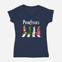 The Princesses-Womens-V-Neck-Tee-drbutler