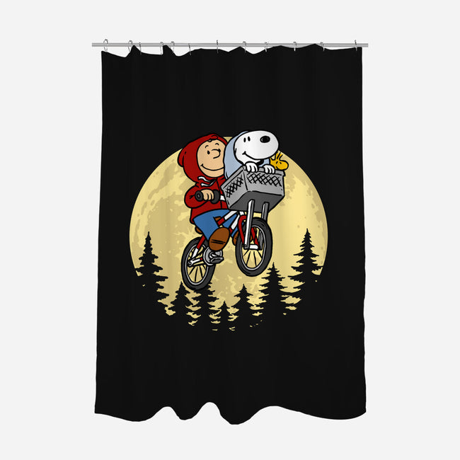 The Extraterrestrial Beagle-None-Polyester-Shower Curtain-drbutler