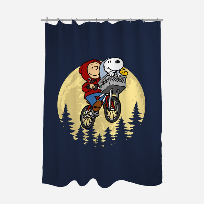 The Extraterrestrial Beagle-None-Polyester-Shower Curtain-drbutler