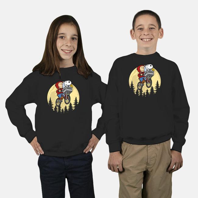 The Extraterrestrial Beagle-Youth-Crew Neck-Sweatshirt-drbutler