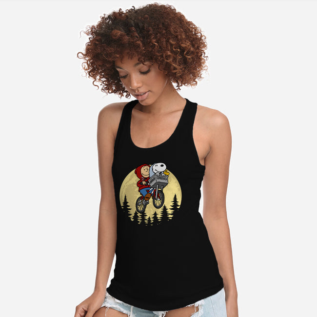The Extraterrestrial Beagle-Womens-Racerback-Tank-drbutler