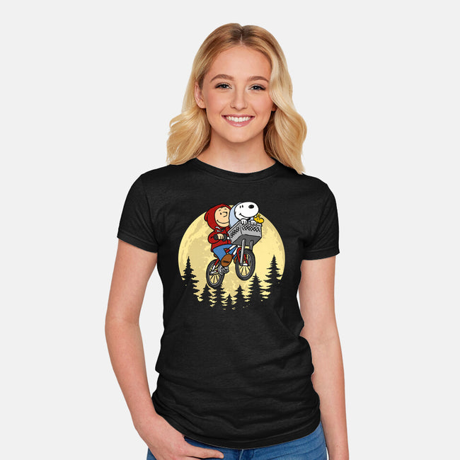 The Extraterrestrial Beagle-Womens-Fitted-Tee-drbutler