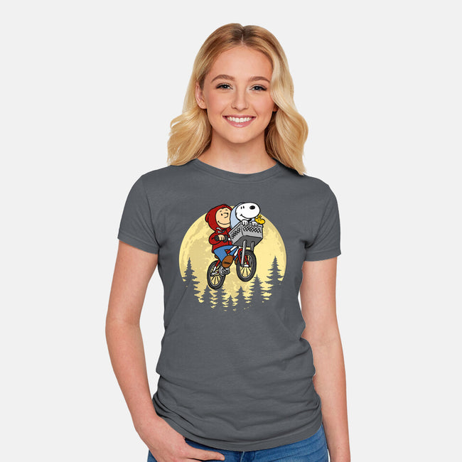 The Extraterrestrial Beagle-Womens-Fitted-Tee-drbutler