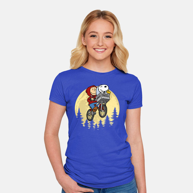 The Extraterrestrial Beagle-Womens-Fitted-Tee-drbutler