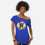 The Extraterrestrial Beagle-Womens-Off Shoulder-Tee-drbutler