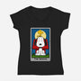 The Beagle-Womens-V-Neck-Tee-drbutler