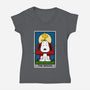 The Beagle-Womens-V-Neck-Tee-drbutler