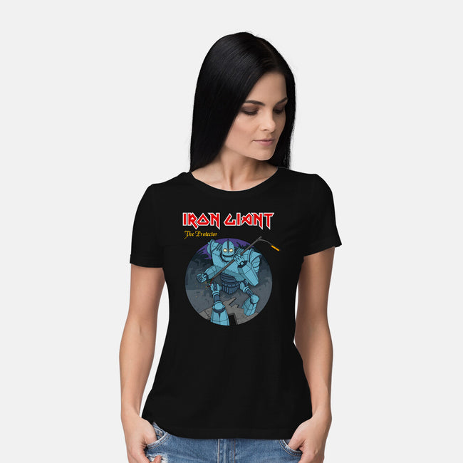 Iron Giant Protector-Womens-Basic-Tee-drbutler