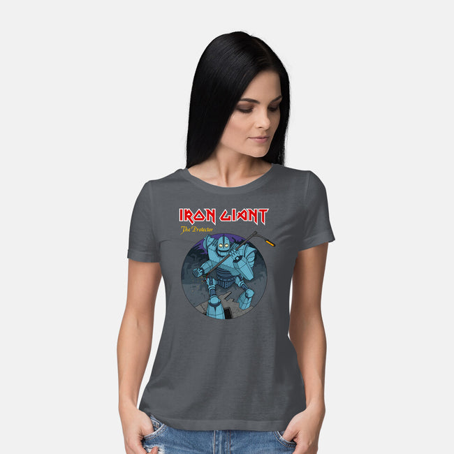 Iron Giant Protector-Womens-Basic-Tee-drbutler