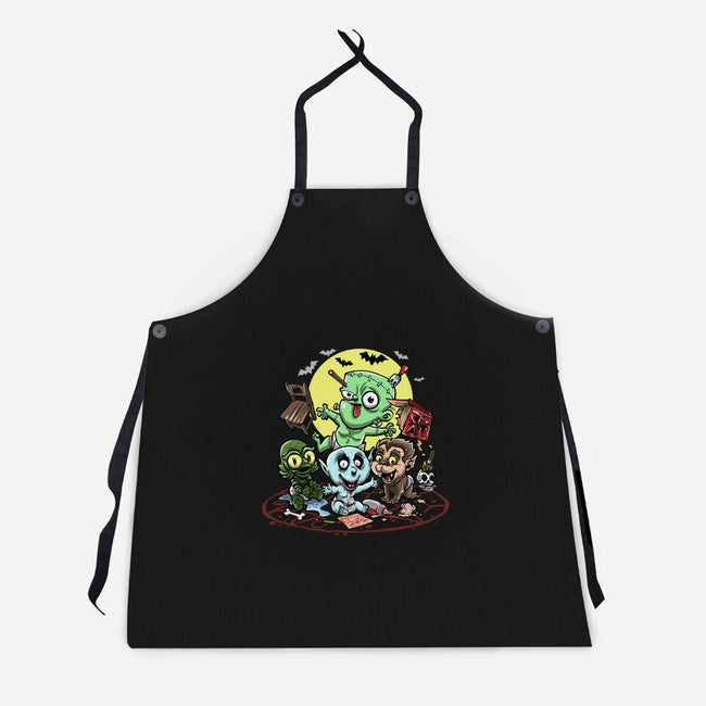 Monster Nursery-Unisex-Kitchen-Apron-zascanauta