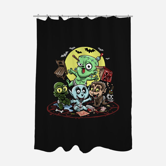 Monster Nursery-None-Polyester-Shower Curtain-zascanauta