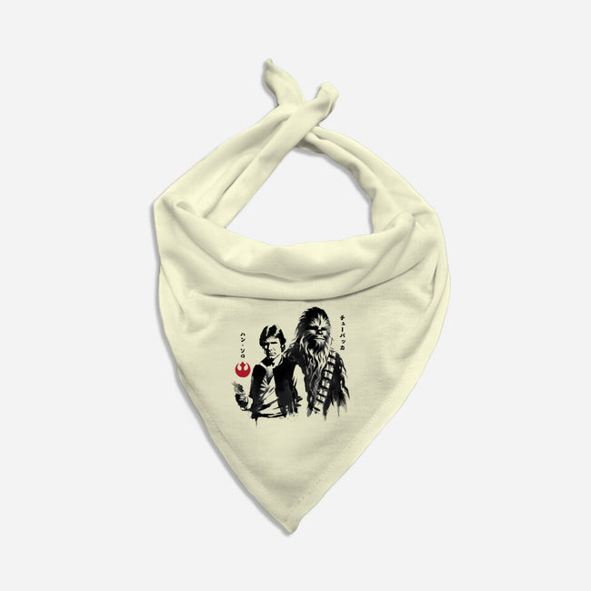 The Smugglers Sumi-e-Dog-Bandana-Pet Collar-DrMonekers