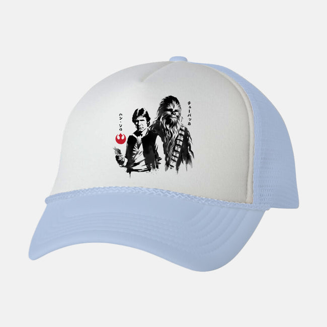 The Smugglers Sumi-e-Unisex-Trucker-Hat-DrMonekers